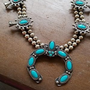 Vintage authentic indian squash blossom